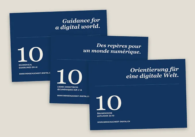 Lignes directrices des Eglises suisses sur l'IA Lignes directrices des Eglises suisses sur l'IA
