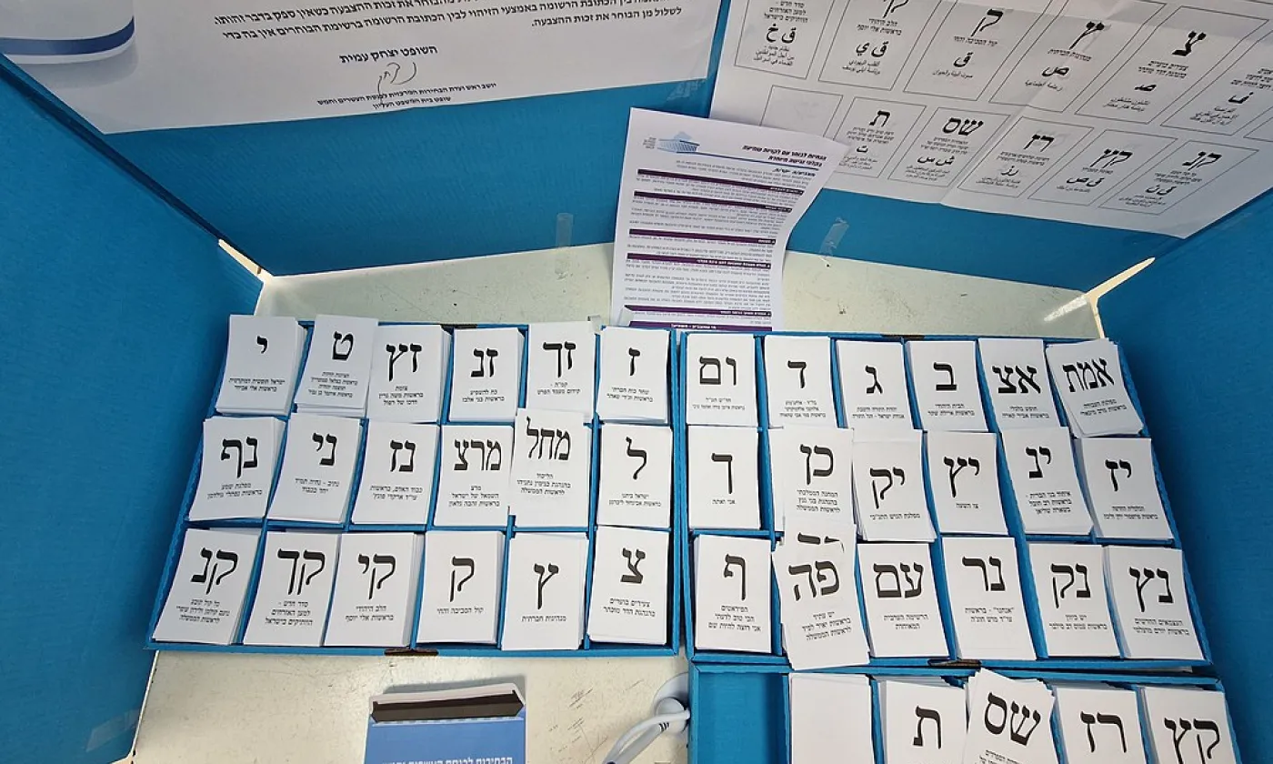 Elections législatives en Israël, 1er novembre 2022 ©Hanay, CC BY-SA 4.0 Wikimedia Commons