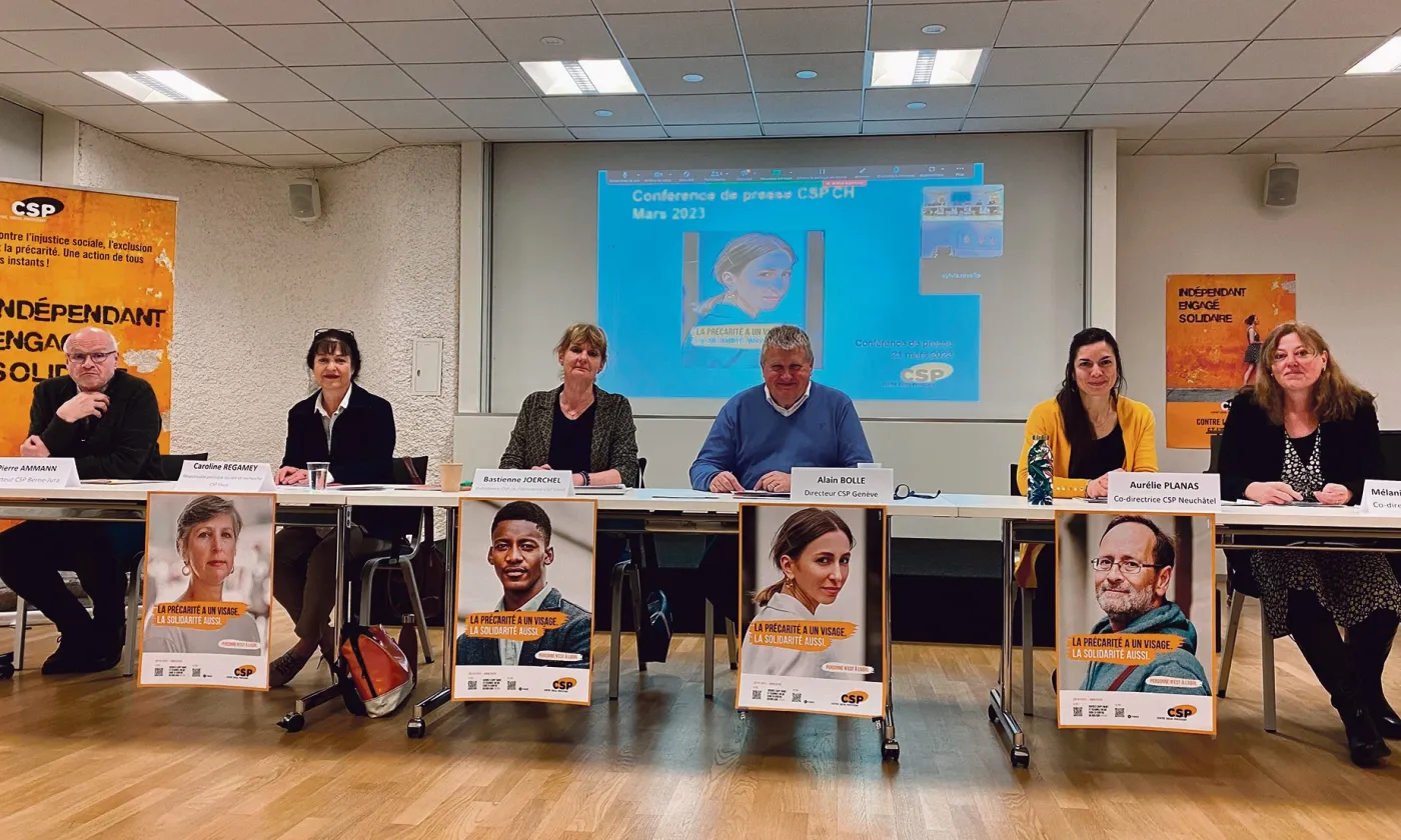 Les quatre CSP romands demandent, notamment, d’harmoniser et d’indexer l’aide sociale © CSP Vaud