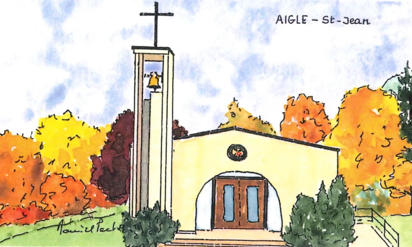 Reproduction d'une aquarelle de Daniel Pache. © Editions La Passerelle-CSP.Vaud