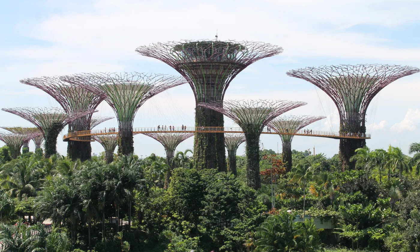 Singapour entre artificialité et idéalisation de la nature. Photo Gilles Bourquin