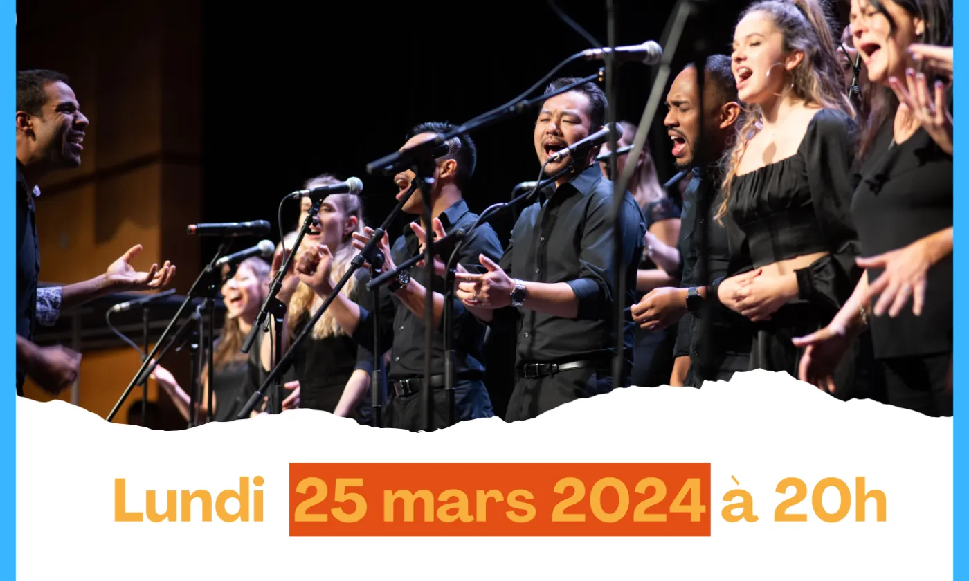 Flyer concert de Gospel "ONE STEP" 25 mars 2024